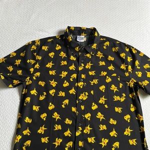 Men’s Pokémon button down shirt.